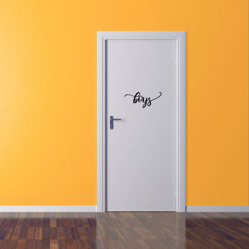 Boys Vinyl Decal Sign for Rest Rooms, Bathrooms, Doors, Walls, and More!